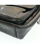 Vintage CC schoudertas met vierkante klep Zwart - 27x22x8 cm - Zeer goede staat