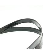 Vintage CC schoudertas met vierkante klep Zwart - 27x22x8 cm - Zeer goede staat