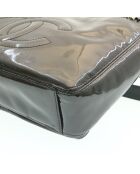 Vintage CC schoudertas met vierkante klep Zwart - 27x22x8 cm - Zeer goede staat