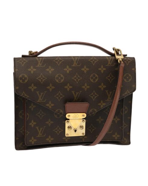 Monceau Braune Handtasche - 28x22x8 cm - Guter Zustand