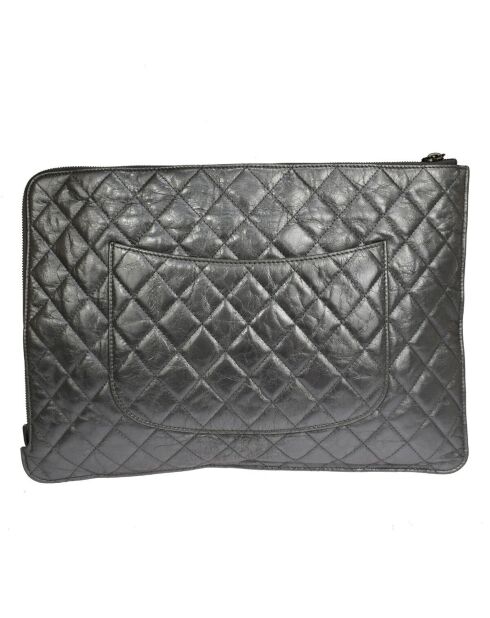 Schwarze iPad-Tasche - 37x25 cm - Guter Zustand