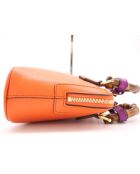 Diana nm draagtas met oranje bamboe hengsels - 20x7x16 cm - Zeer goede staat