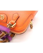 Diana nm draagtas met oranje bamboe hengsels - 20x7x16 cm - Zeer goede staat