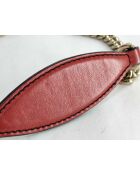 Emily Tasche mit roter Kettenklappe - 15x4x23 cm - Guter Zustand