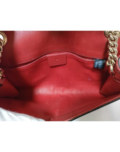 Emily Tasche mit roter Kettenklappe - 15x4x23 cm - Guter Zustand