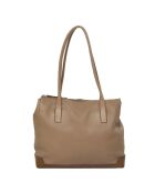 Borsa Vitello Daino Beige - 32x27x11,5 cm - Buone condizioni