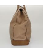 Borsa Vitello Daino Beige - 32x27x11,5 cm - Buone condizioni