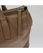 Borsa Vitello Daino Beige - 32x27x11,5 cm - Buone condizioni