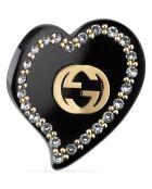 Haarclip met zwart verweven hart - Juiste conditie