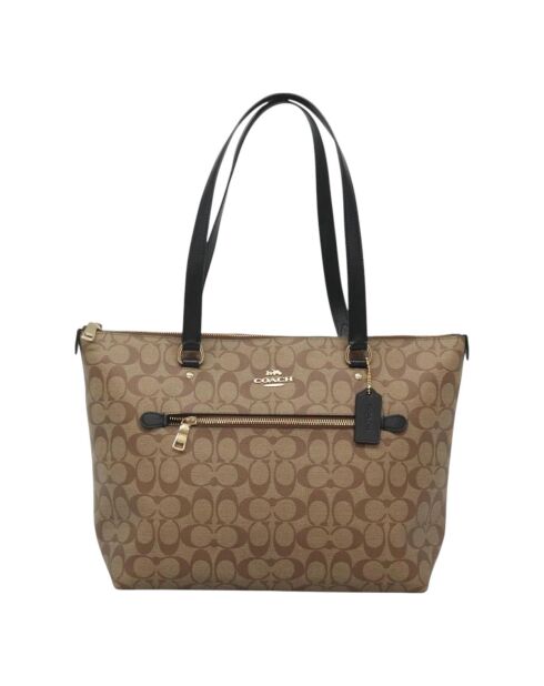 Coach Signature Schultertasche Braun - 32x27x13 cm - Sehr guter Zustand