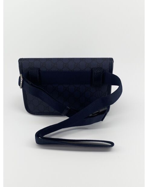 Bolsa banana azul marino con solapa - 24x16x2,5 cm - Muy buen estado