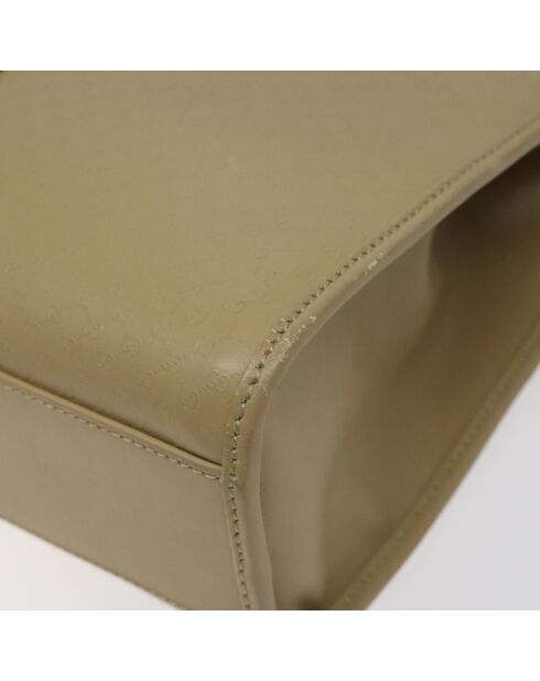 Estuche beige con cadena y pajarita - 25x23x7 cm - En buen estado