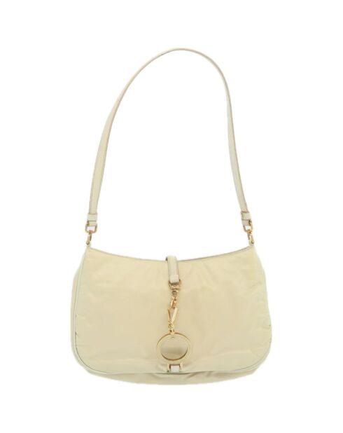 Tessuto Pietre Beige Schultertasche - 27x16x6 cm - Guter Zustand