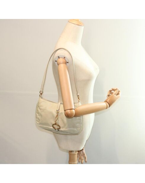 Tessuto Pietre Beige Schultertasche - 27x16x6 cm - Guter Zustand