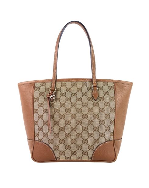 Bolsa bento vintage marrón - 11x12x25 cm - Buen estado