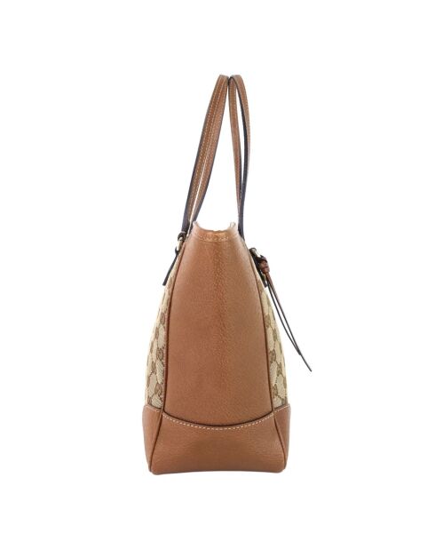 Bolsa bento vintage marrón - 11x12x25 cm - Buen estado