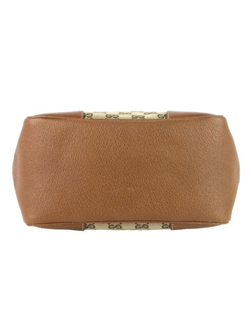 Bolsa bento vintage marrón - 11x12x25 cm - Buen estado