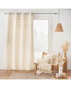 Cuscino rimovibile (30 x 50 cm) Inca Natural, cotone e poliestere trapuntato