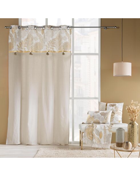 Cuscino rimovibile (40 x 60 cm) Melisse Natural, cotone/poliestere stampato