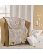 Cuscino rimovibile (40 x 60 cm) Melisse Natural, cotone/poliestere stampato