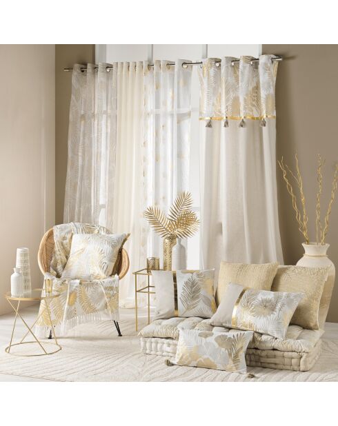 Cuscino rimovibile (40 x 60 cm) Melisse Natural, cotone/poliestere stampato