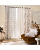 Cuscino rimovibile (40 x 60 cm) Ondine nero, policotone con stampa metallizzata