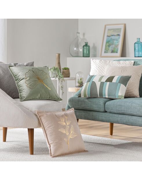 Cuscino rimovibile (45 x 45 cm) Pila Natural, velluto divorato