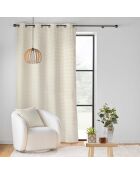 Cuscino rimovibile (45 x 45 cm) Swing Natural, flanella a rilievo liscio