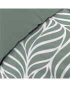 Parure housse de couette imprimée en Coton Morgane sauge