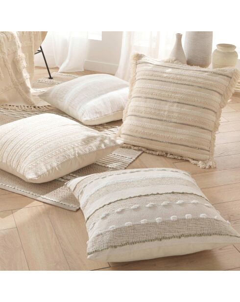 Cuscino rimovibile (60 x 60 cm) Santos Natural, fantasia in cotone/poliestere