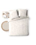 Parure housse de couette imprimée en Coton Morgane naturel