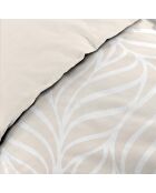 Parure housse de couette imprimée en Coton Morgane naturel