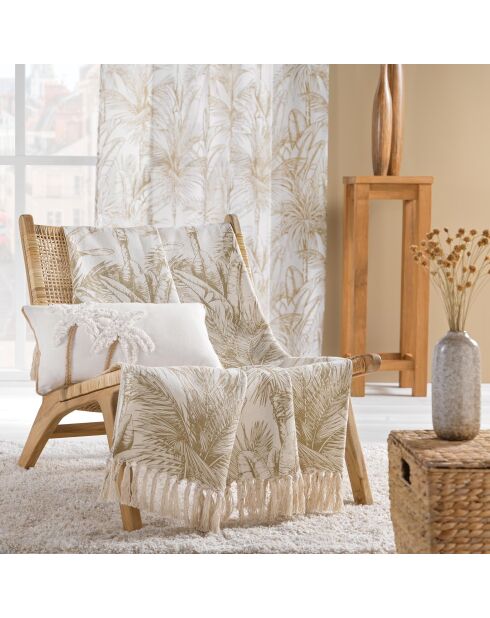 Cuscino rimovibile (30 x 50 cm) Sahara White, cotone trapuntato