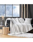 Cuscino rimovibile (45 x 45 cm) Alaska Natural, pelliccia sintetica/velluto