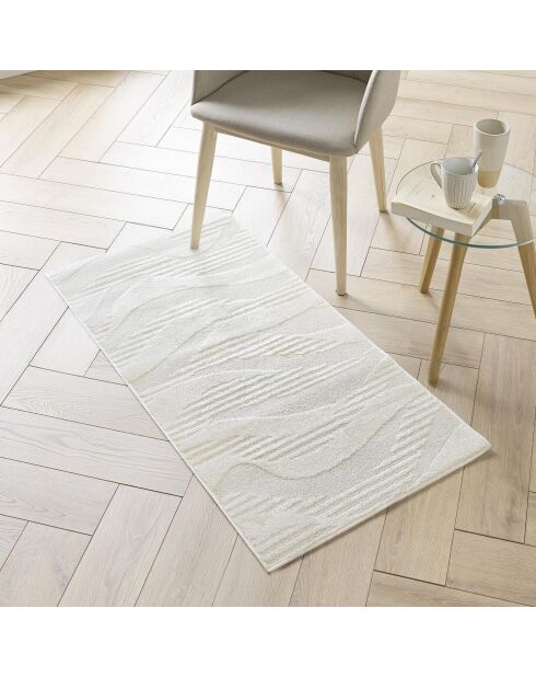 Rechteckiger Teppich (60 x 110 cm) Jalisco Natural, Uni Relief