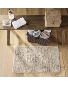 Badtapijt (45 x 75 cm) Sweety Taupe, effen microvezel