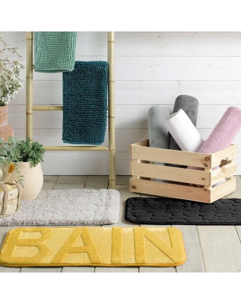 Badtapijt (45 x 75 cm) Sweety Taupe, effen microvezel