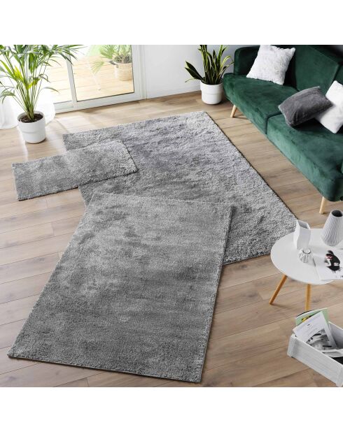 Tappeto rettangolare (160 x 230 cm) Tango Grey, Shaggy Uni
