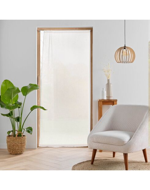 Rod-pass Sheer (90 x 200 cm), carlino naturale, velo intrecciato