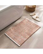 Badteppich (50 x 80 cm) Rafael Terracotta, Baumwolle/Polyester Chenille