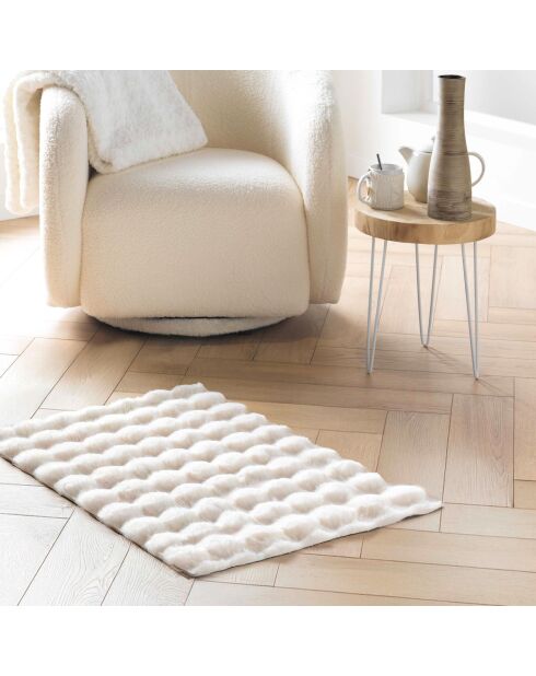 Tappeto rettangolare Mounty Natural (60 x 90 cm), pelliccia sintetica