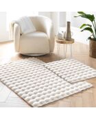 Tappeto rettangolare Mounty Natural (60 x 90 cm), pelliccia sintetica