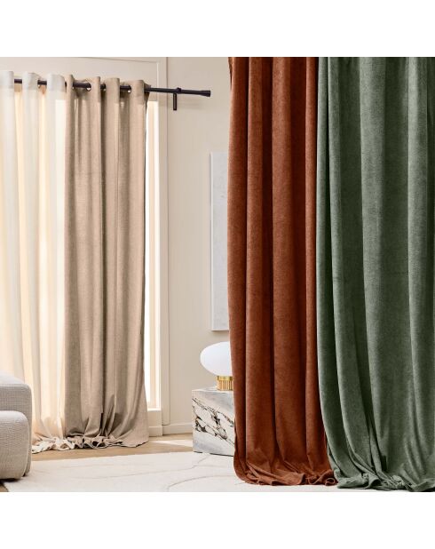 Tenda Winona Natural Grommet (140 x 260 cm), tinta unita