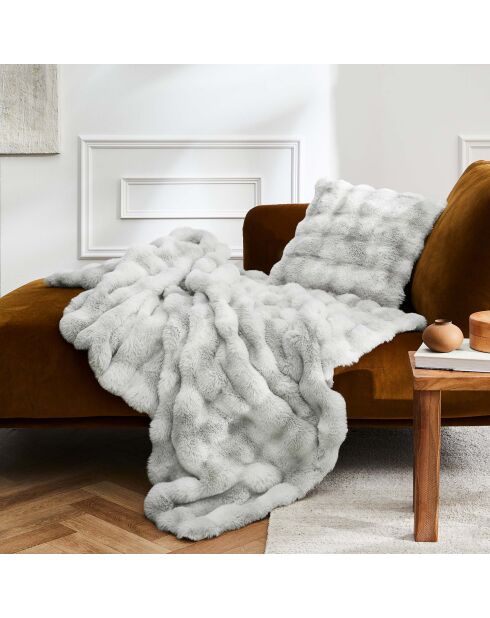 Coperta invernale Mounty Grey Warm (180 x 220 cm), in pelliccia sintetica