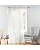 Tenda con passanti (140 x 240 cm) Belani bianco, policotone liscio