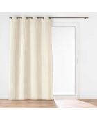 Tenda con occhielli (140 x 260 cm) Natural Nile, flanella a rilievo liscio
