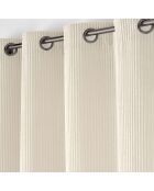 Tenda con occhielli (140 x 260 cm) Natural Nile, flanella a rilievo liscio