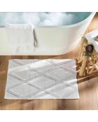 Badteppich (50 x 80 cm) Thais White, getuftete Baumwolle