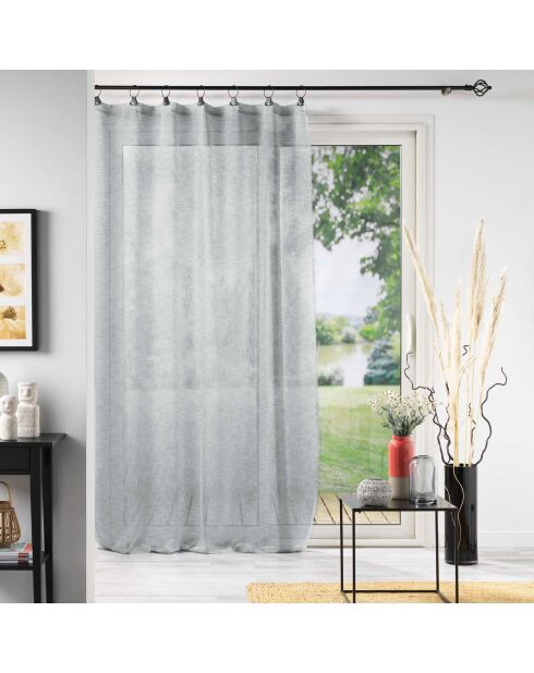 Anello Linka Grey Trasparente (140 x 240 Cm) Linka Grey, Voile intrecciato