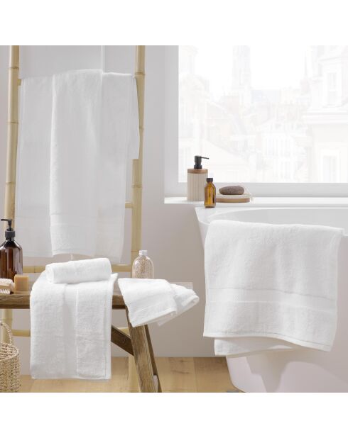 Elegance witte gastendoek (30 x 50 cm), 100% gewoon katoen